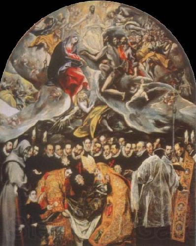 El Greco the burial of count orgaz France oil painting art